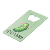Dill-icious Geldbeutel Flaschenöffner (Rückseite Schrägansicht)