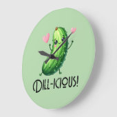 Dill-icious Große Wanduhr (Winkel)