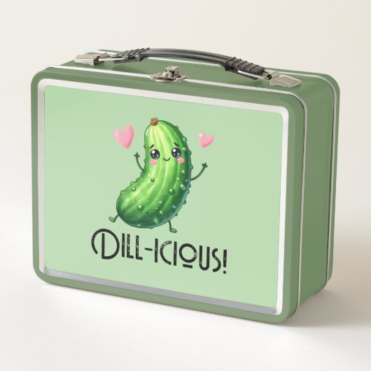 Dill-icious Metall Brotdose (Vorderseite)