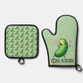 Dill-icious Ofenhandschuh & Topflappen-Set (Vorderseite)
