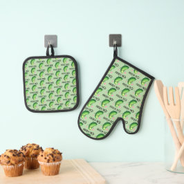 Dill-icious Ofenhandschuh & Topflappen-Set