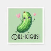 Dill-icious Serviette (Vorderseite)
