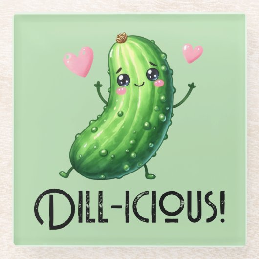 Dill-icous Glasuntersetzer (Vorderseite)