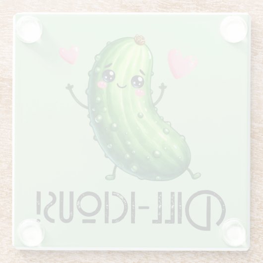 Dill-icous Glasuntersetzer (Rückseite)