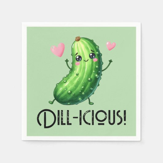 Dill-icous Serviette (Vorderseite)