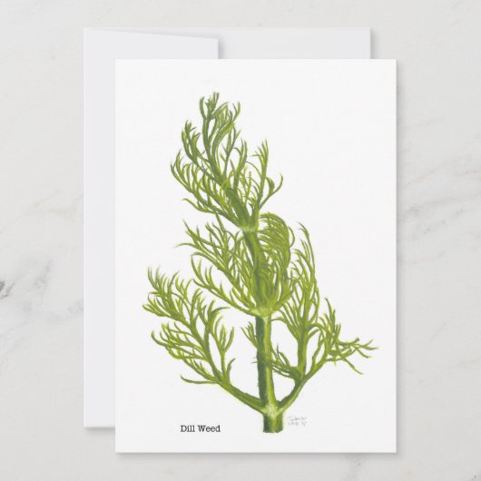 Dill Kunst Einladung (Vorderseite)