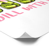 Dill mit ihm Dosen Pickle Coquette Bows Frauen Gir Poster (Ecke)