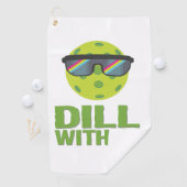 "Dill mit ihm" lustiges Pickleball Microfiber Tuch (Insitu)