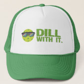 "Dill mit ihm" Pickleball Hut Truckerkappe (Vorderseite)