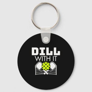 Dill mit seinem lustigen Cleball Paddel und Net Pr Schlüsselanhänger