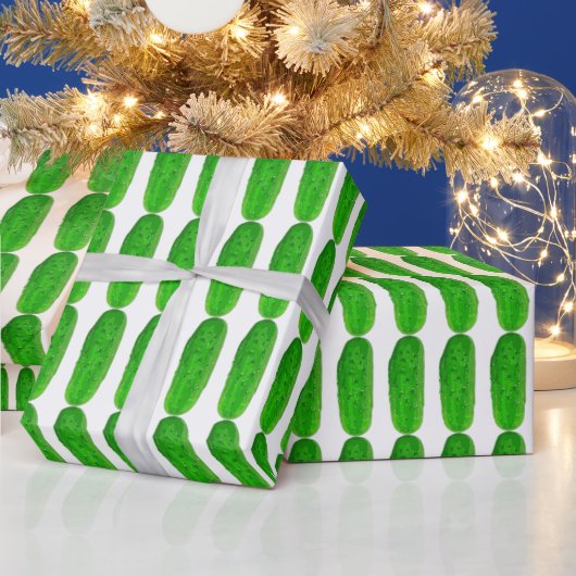 DILL PICKLE CHRISTMAS FUNNY WRAPPING PAPIER GESCHENKPAPIER (Feiertage)