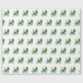 Dill Pickle im Sessel mit Cocktail Geschenkpapier (Flach)