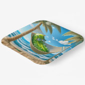 Dill Pickle in einer tropischen Hängematte Pappteller (Gewinkelt)