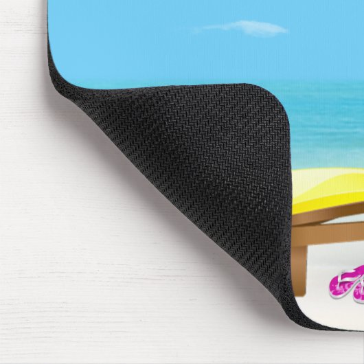 Dill Pickle on Beach Chair Mousepad (Ecke)