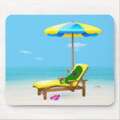 Dill Pickle on Beach Chair Mousepad (Vorne)
