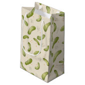Dill Pickle Pattern Kleine Geschenktüte (Rückseite Schrägansicht)