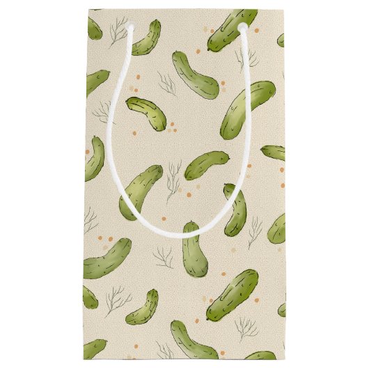 Dill Pickle Pattern Kleine Geschenktüte (Vorderseite)