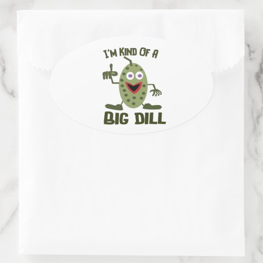 Dill Pickle Pun - Funny Stickers (Tasche)