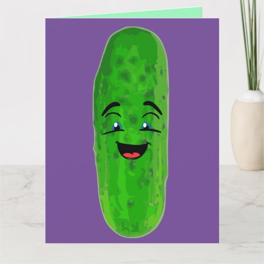 DILL PICKLES BIG DILL BIRTHDAY FUNNY OVERSIZISIERT KARTE (Vorderseite)