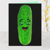 DILL PICKLES BIG DILL BIRTHDAY FUNNY ÜBERSIERT KARTE (Gelbe Blume)