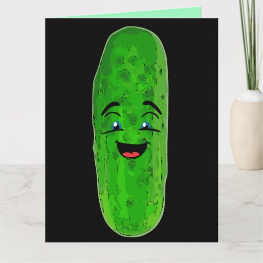 DILL PICKLES BIG DILL BIRTHDAY FUNNY ÜBERSIERT KARTE (Vorderseite)