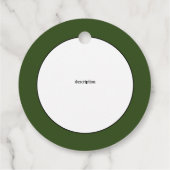Dill Pickles Favor Tags Geschenkanhänger (Rückseite)