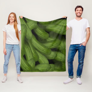 Dill Pickles Fleece Blanket