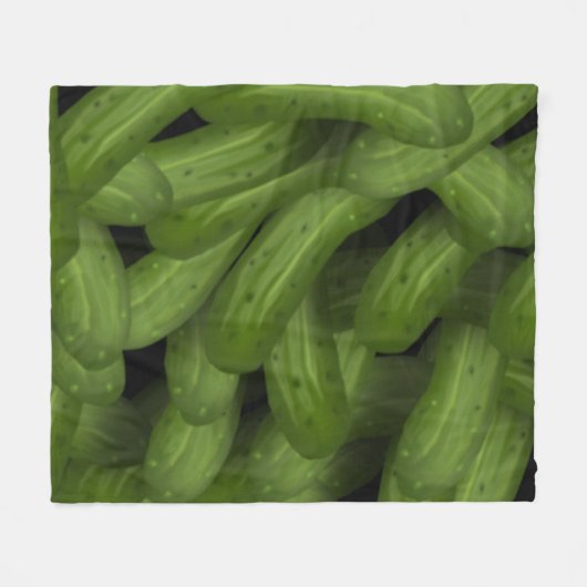 Dill Pickles Fleece Blanket (Vorderseite (Horizontal))
