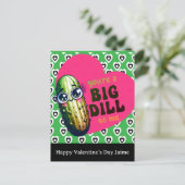 Dill Pickles Hearts Valentines Day Postcard Postkarte (Stehend Vorderseite)