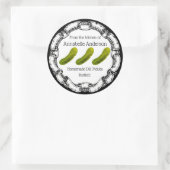 Dill Pickles Label personalisieren Runder Aufkleber (Tasche)