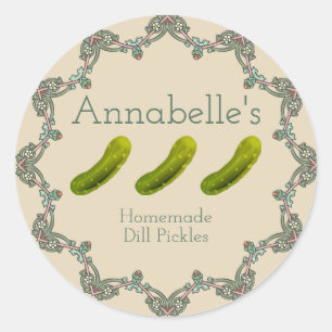 Dill Pickles Label Runder Aufkleber