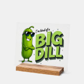 Dill Pickles Lovers Gift - Funny Cartoon Designs Acrylschild (Winkel)