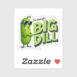 Dill Pickles Lovers Gift - Funny Cartoon Designs Aufkleber