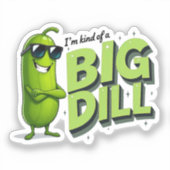 Dill Pickles Lovers Gift - Funny Cartoon Designs Aufkleber (Vorderseite)