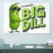 Dill Pickles Lovers Gift - Funny Cartoon Designs Banner (Messe)