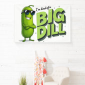 Dill Pickles Lovers Gift - Funny Cartoon Designs Banner (InSitu)