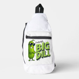 Dill Pickles Lovers Gift - Funny Cartoon Designs Crossbody Bag