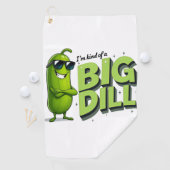 Dill Pickles Lovers Gift - Funny Cartoon Designs Golfhandtuch (Insitu)