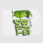 Dill Pickles Lovers Gift - Funny Cartoon Designs Golfhandtuch (Horizontal)
