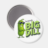 Dill Pickles Lovers Gift - Funny Cartoon Designs Magnet (Vorderseite/Rückseite)