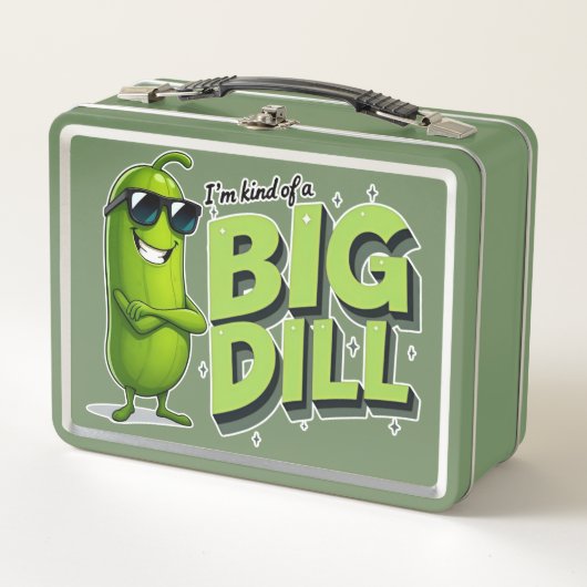 Dill Pickles Lovers Gift - Funny Cartoon Designs Metall Brotdose (Vorderseite)