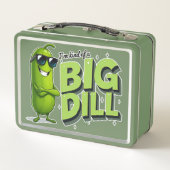 Dill Pickles Lovers Gift - Funny Cartoon Designs Metall Brotdose (Rückseite)