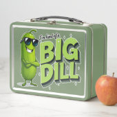 Dill Pickles Lovers Gift - Funny Cartoon Designs Metall Brotdose (Beispiel)