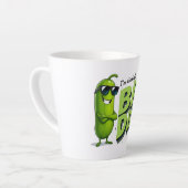 Dill Pickles Lovers Gift - Funny Cartoon Designs Milchtasse (Linke Ecke)