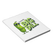 Dill Pickles Lovers Gift - Funny Cartoon Designs Notizblock (angewinkelt)