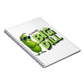 Dill Pickles Lovers Gift - Funny Cartoon Designs Notizblock (Rechte Seite)