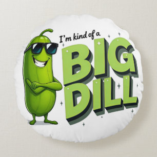 Dill Pickles Lovers Gift - Funny Cartoon Designs Rundes Kissen