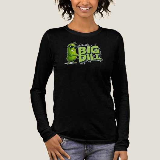 Dill Pickles Lovers Gift - Funny Cartoon Designs Tri-Blend Shirt (Vorderseite)