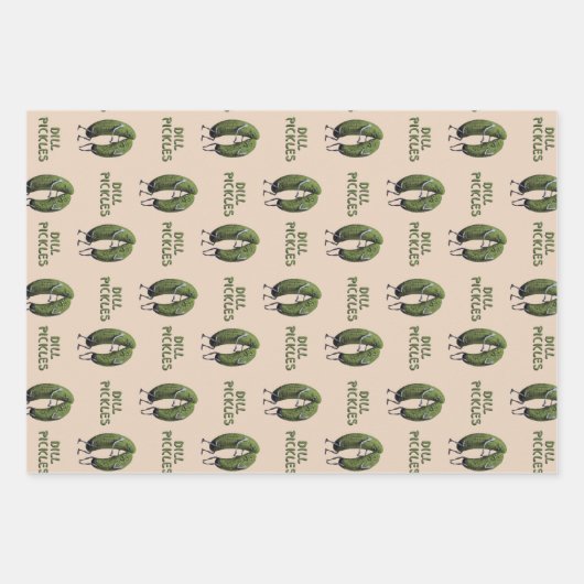 Dill Pickles Medium Geschenkpapier Set (Vorderseite)