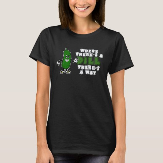 Dill-Vegane-Gurke T-Shirt (Vorderseite)